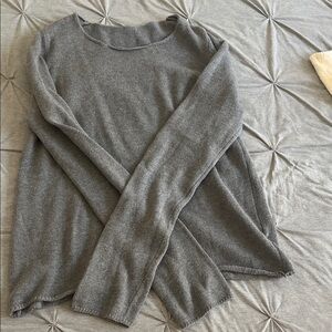 Brandy Melville Charcoal Gray Crew Neck Sweater